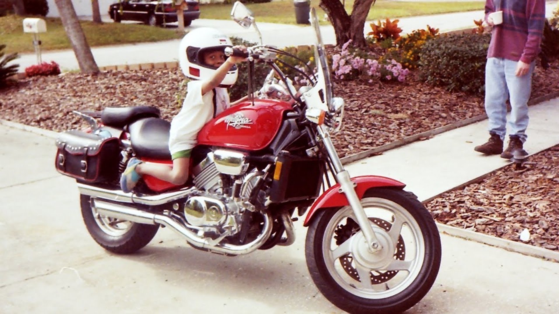 eric isaac on motorcycle