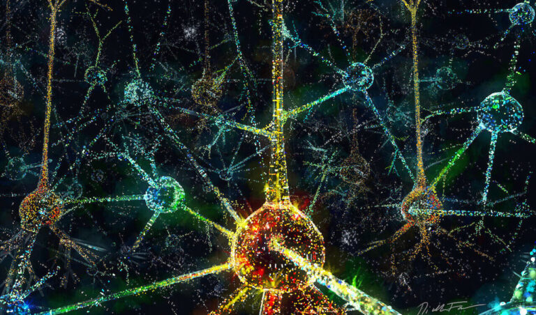 Abstract neuron image