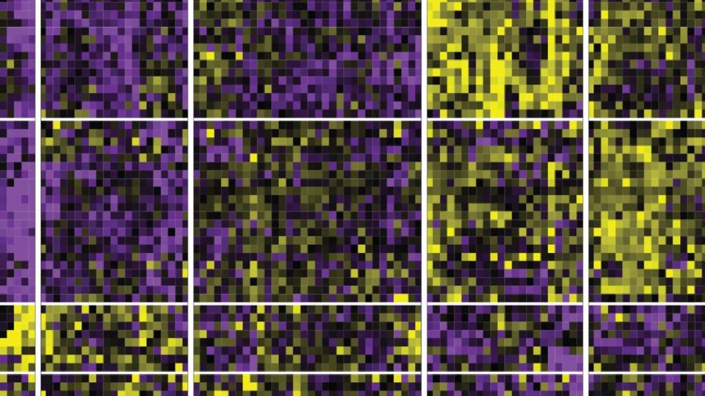 Data heat map from long covid research by the Allen Institute for Immunology