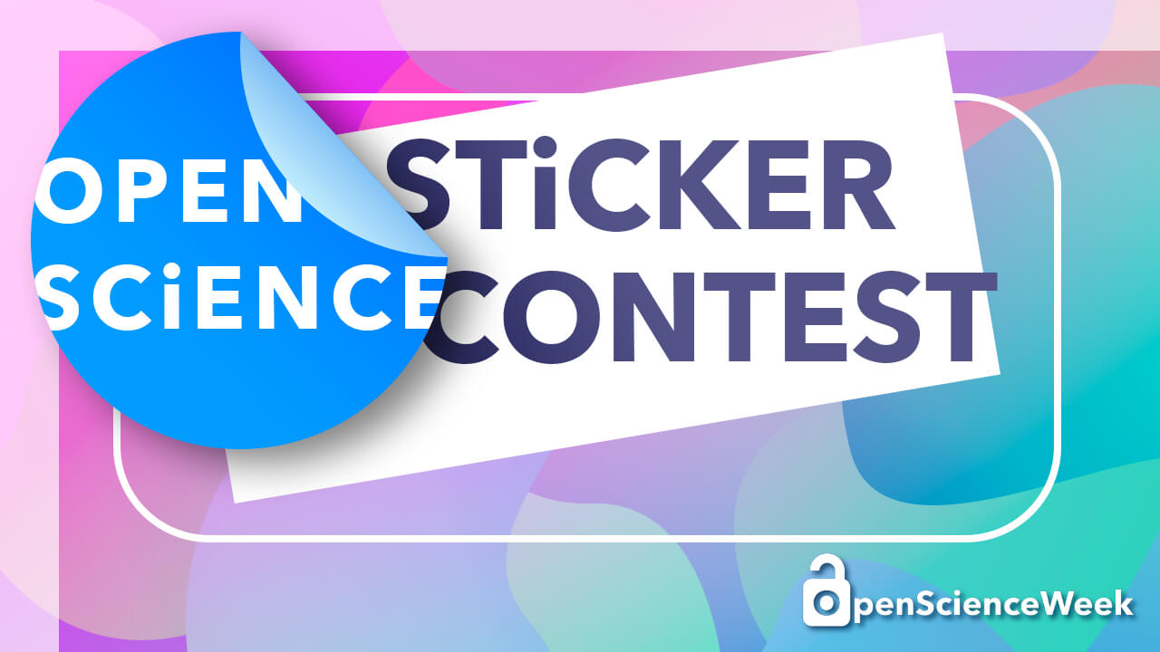 Open Science Sticker Contest banner