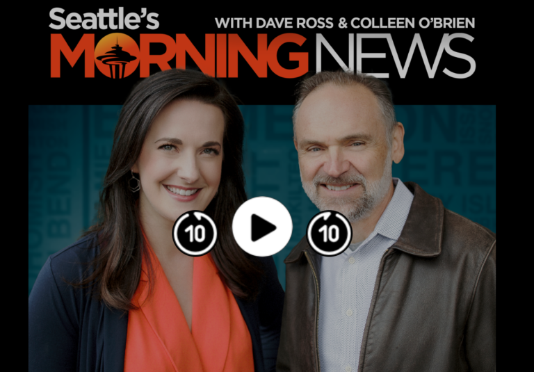KIRO morning radio hosts Dave Ross and Colleen O'Brien