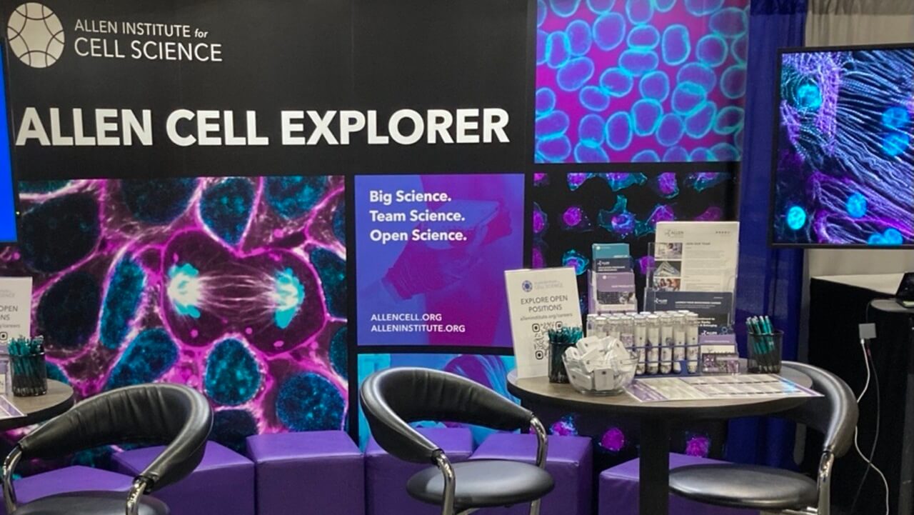 Allen Institute for Cell Science conference booth