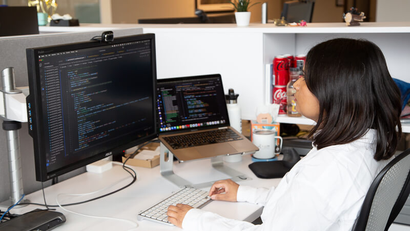 Anamika Agrawal working at the Allen Institute